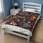 Aztec Themed Velveteen Soft Blanket