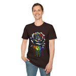 Colorful Drip Rose Softstyle T-Shirt