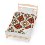 Cultural Two Themed Velveteen Soft Blanket