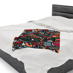 Aztec Themed Velveteen Soft Blanket