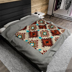 Cultural Two Themed Velveteen Soft Blanket