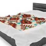 Cultural Two Themed Velveteen Soft Blanket