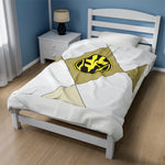 White Ranger Themed Velveteen Soft Blanket
