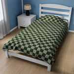 Green Checkered Soft Blanket