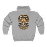 Jesus Is My Anchor Hoodie – Quiet Faith Full‑Zip Sweatshirt