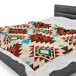 Cultural Two Themed Velveteen Soft Blanket