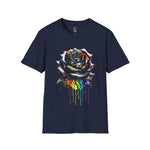 Colorful Drip Rose Softstyle T-Shirt
