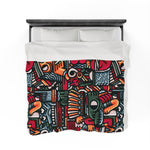 Aztec Themed Velveteen Soft Blanket