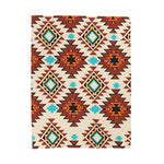 Cultural Two Themed Velveteen Soft Blanket