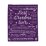 Best Grandma Ever Soft Blanket Throw