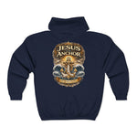 Jesus Is My Anchor Hoodie – Quiet Faith Full‑Zip Sweatshirt