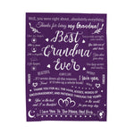 Best Grandma Ever Soft Blanket Throw