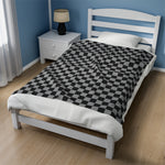 Black Checkered Soft Blanket