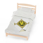 White Ranger Themed Velveteen Soft Blanket