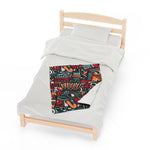 Aztec Themed Velveteen Soft Blanket