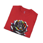 Colorful Drip Rose Softstyle T-Shirt