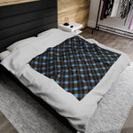 Blue Plaid Soft Blanket