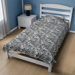 Zebra Pattern Soft Blanket