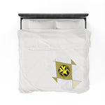 White Ranger Themed Velveteen Soft Blanket