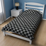 Black Checkered Soft Blanket