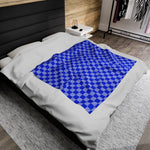 Blue Checkered Soft Blanket