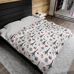 Paris Themed Soft Blanket