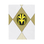 White Ranger Themed Velveteen Soft Blanket