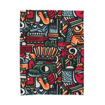 Aztec Themed Velveteen Soft Blanket