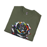 Colorful Drip Rose Softstyle T-Shirt