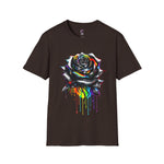 Colorful Drip Rose Softstyle T-Shirt