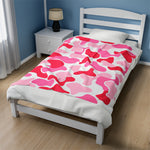 Pink Camo Themed Soft Blanket