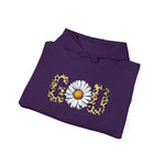 The Quiet Faith Co Sunflower "God" Leopard Print Hoodie