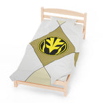 White Ranger Themed Velveteen Soft Blanket