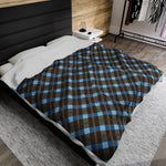 Blue Plaid Soft Blanket