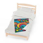 Colorful Pattern Velveteen Soft Blanket