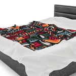 Aztec Themed Velveteen Soft Blanket