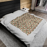 Floral Pattern Two Soft Blanket