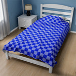 Blue Checkered Soft Blanket