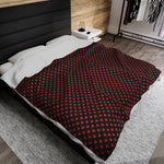 Red and Black Hearts Soft Blanket