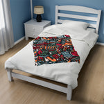 Aztec Themed Velveteen Soft Blanket