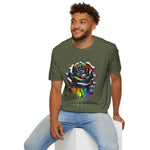 Colorful Drip Rose Softstyle T-Shirt