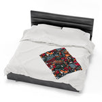 Aztec Themed Velveteen Soft Blanket