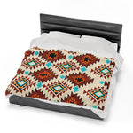Cultural Two Themed Velveteen Soft Blanket