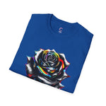 Colorful Drip Rose Softstyle T-Shirt