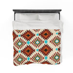 Cultural Two Themed Velveteen Soft Blanket