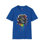 Colorful Drip Rose Softstyle T-Shirt