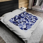 Blue Camo Soft Blanket