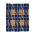 Dark Plaid Style Soft Blanket