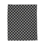 Black Checkered Soft Blanket