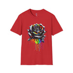 Colorful Drip Rose Softstyle T-Shirt